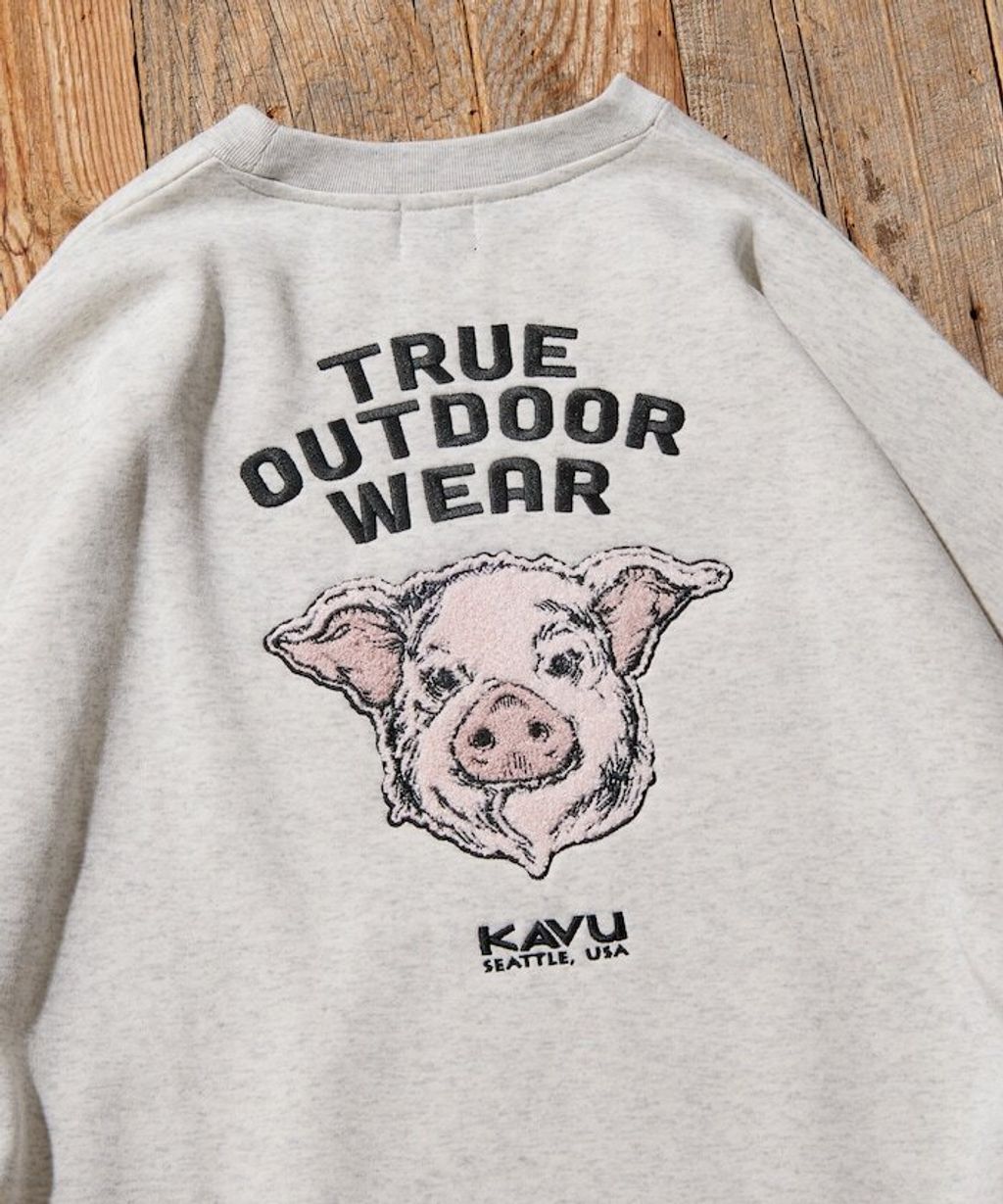 KAVU×FREAKS STORE 全刺繡豬頭大學T_6