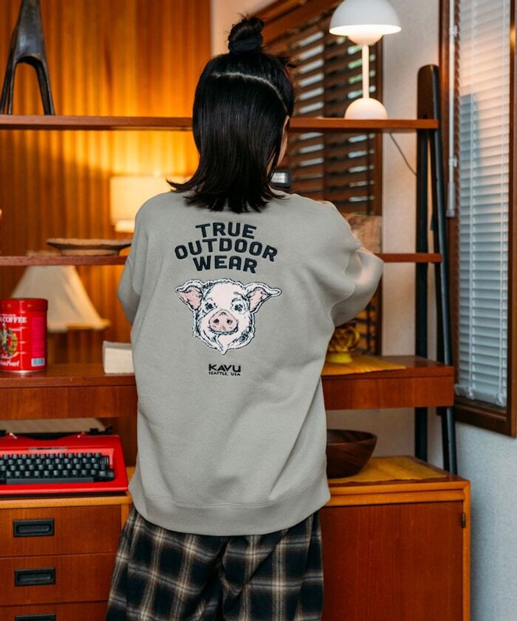 KAVU×FREAKS STORE 全刺繡豬頭大學T_39