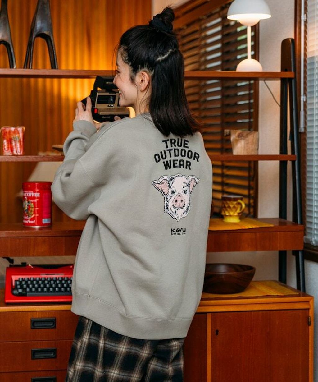 KAVU×FREAKS STORE 全刺繡豬頭大學T_37