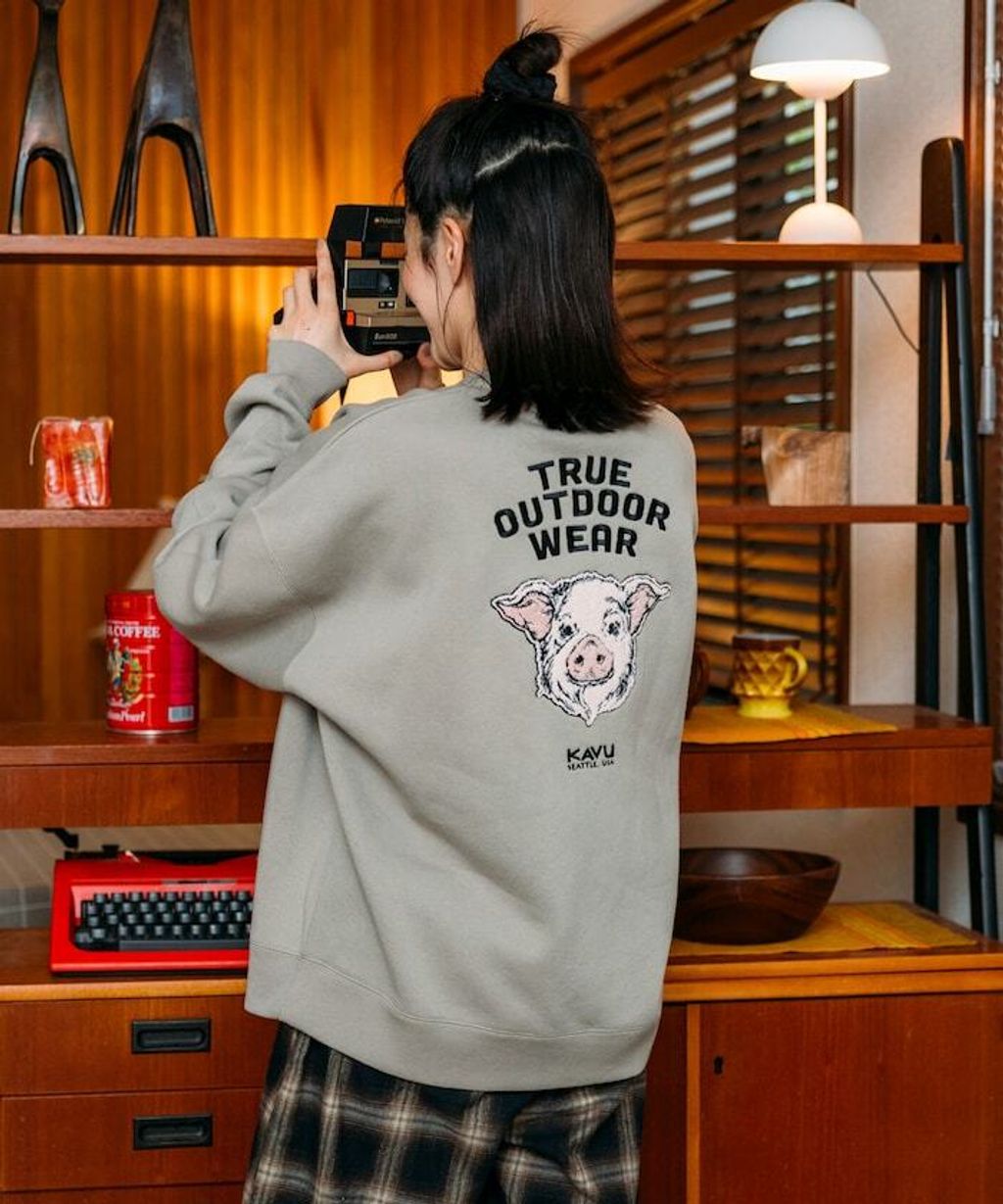 KAVU×FREAKS STORE 全刺繡豬頭大學T_38