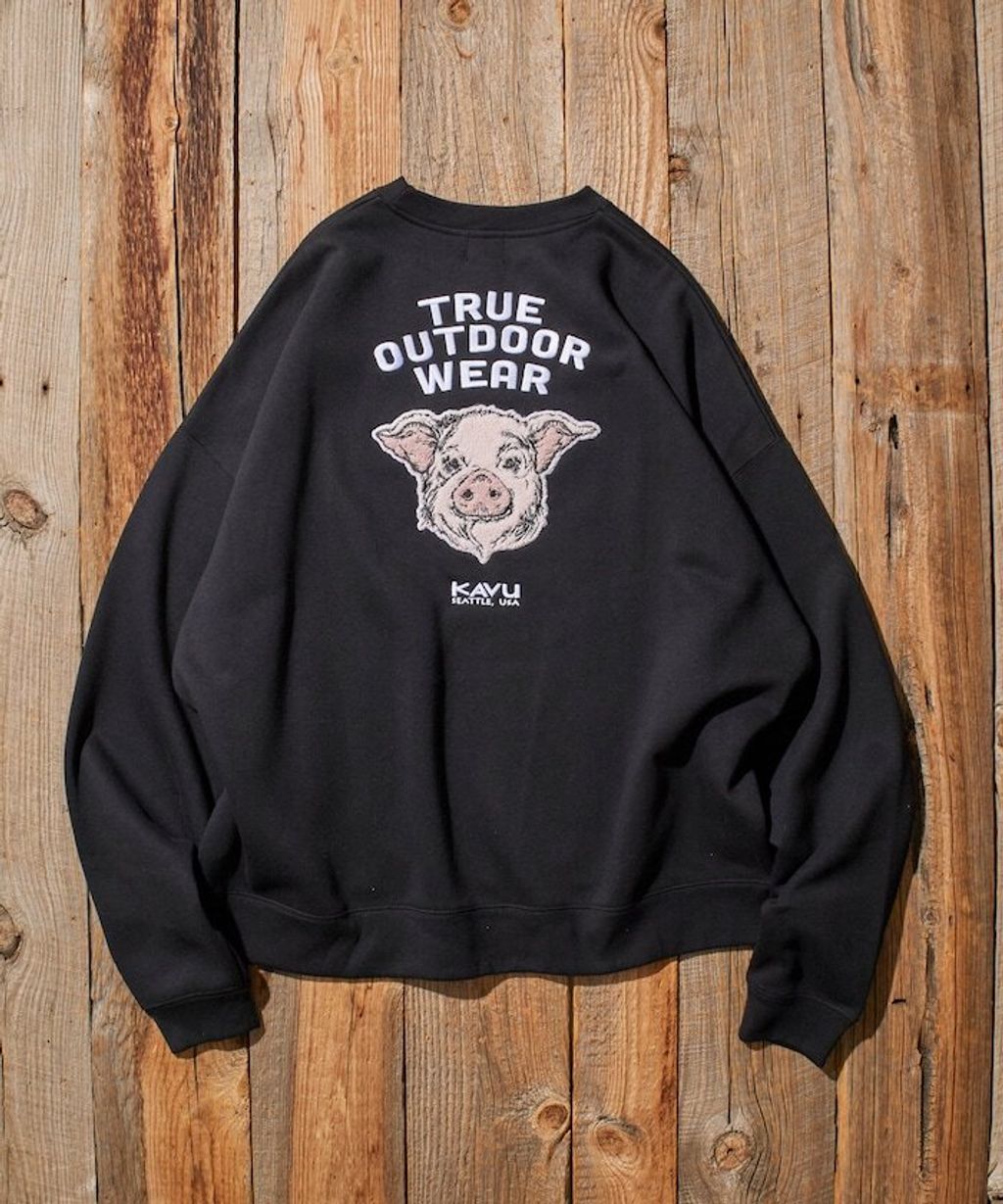 KAVU×FREAKS STORE 全刺繡豬頭大學T_20