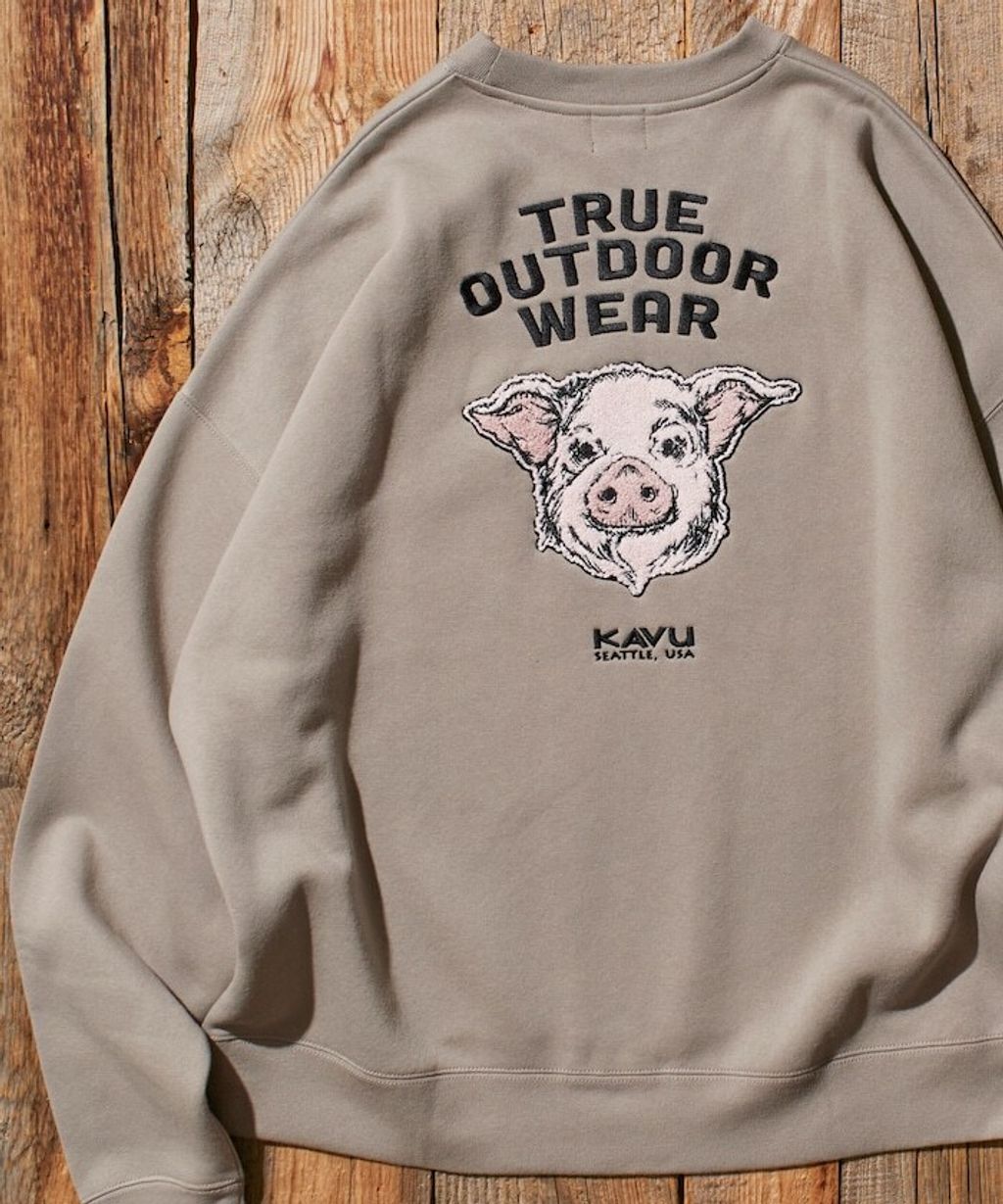 KAVU×FREAKS STORE 全刺繡豬頭大學T_15