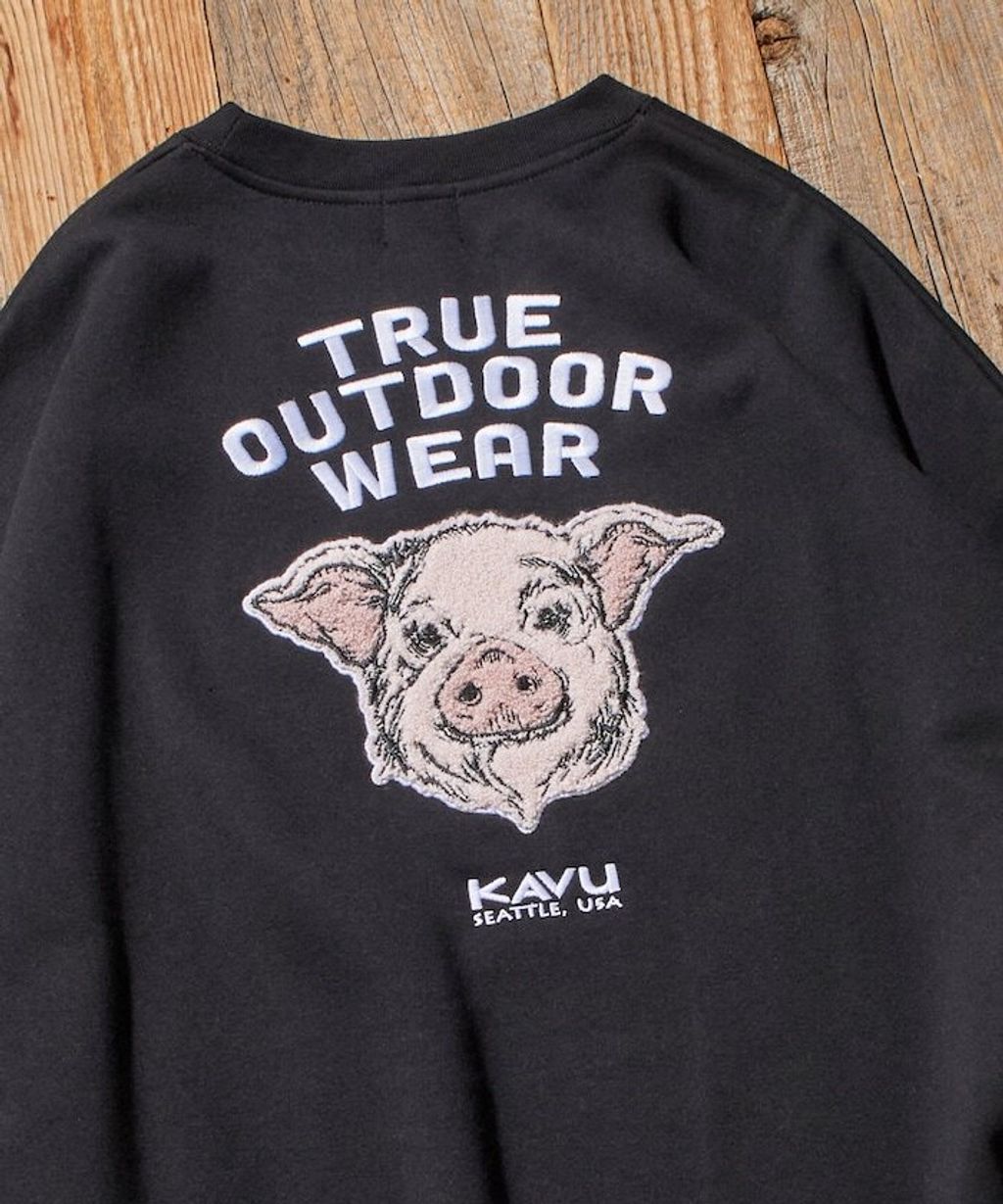 KAVU×FREAKS STORE 全刺繡豬頭大學T_21