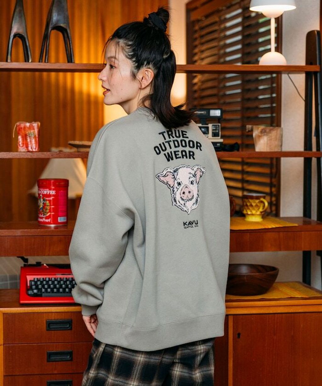 KAVU×FREAKS STORE 全刺繡豬頭大學T_36