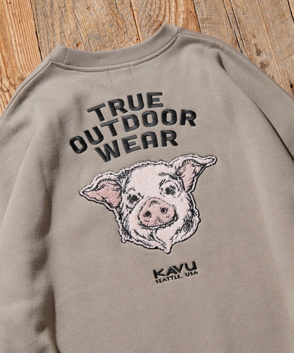 KAVU×FREAKS STORE 全刺繡豬頭大學T_16