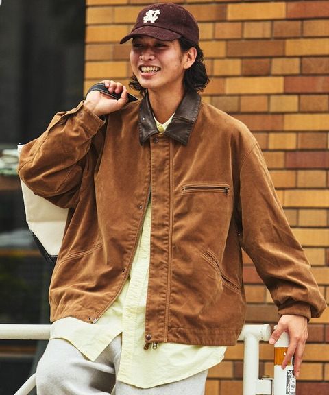 FREAKS STORE 復古洗舊麂皮質感LEATHERED工裝外套_2