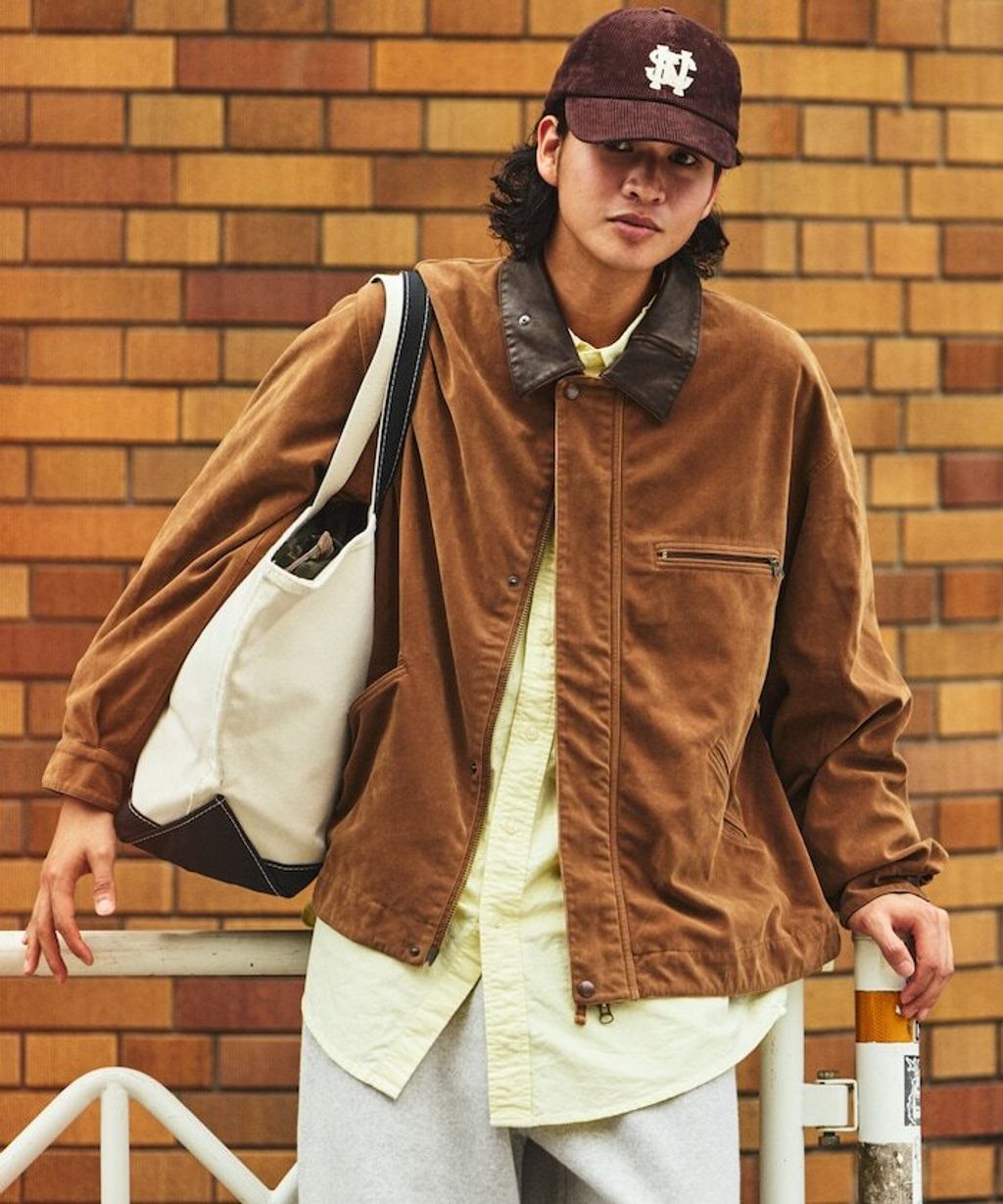 FREAKS STORE 復古洗舊麂皮質感LEATHERED工裝外套_5