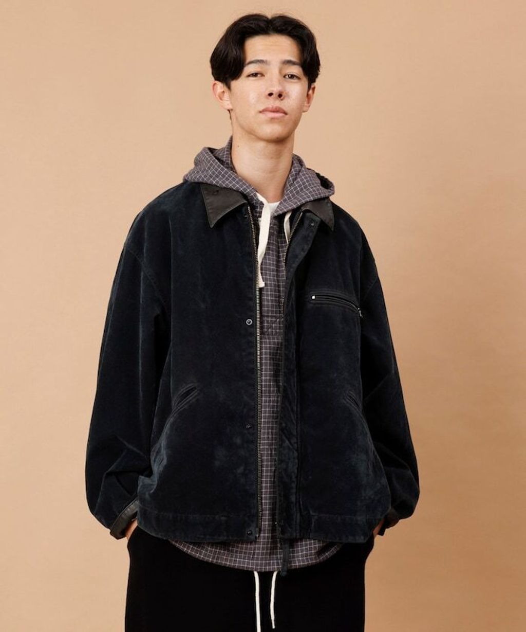 FREAKS STORE 復古洗舊麂皮質感LEATHERED工裝外套_47