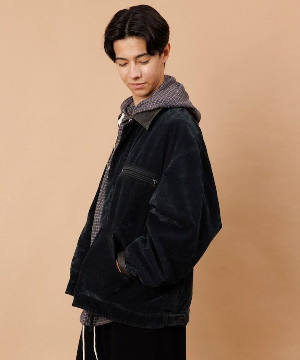 FREAKS STORE 復古洗舊麂皮質感LEATHERED工裝外套_43