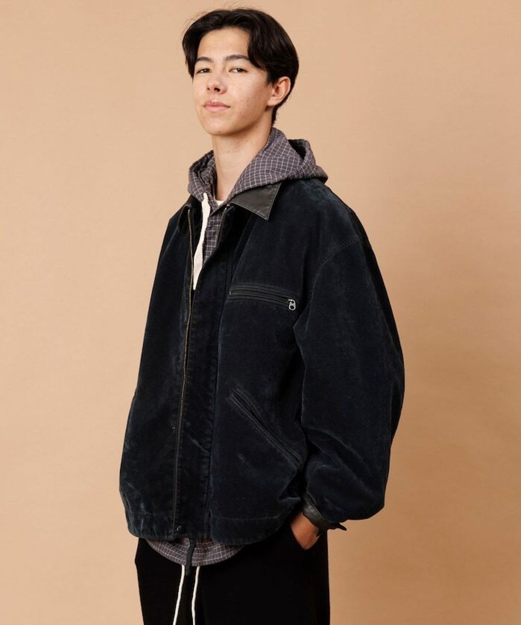 FREAKS STORE 復古洗舊麂皮質感LEATHERED工裝外套_46