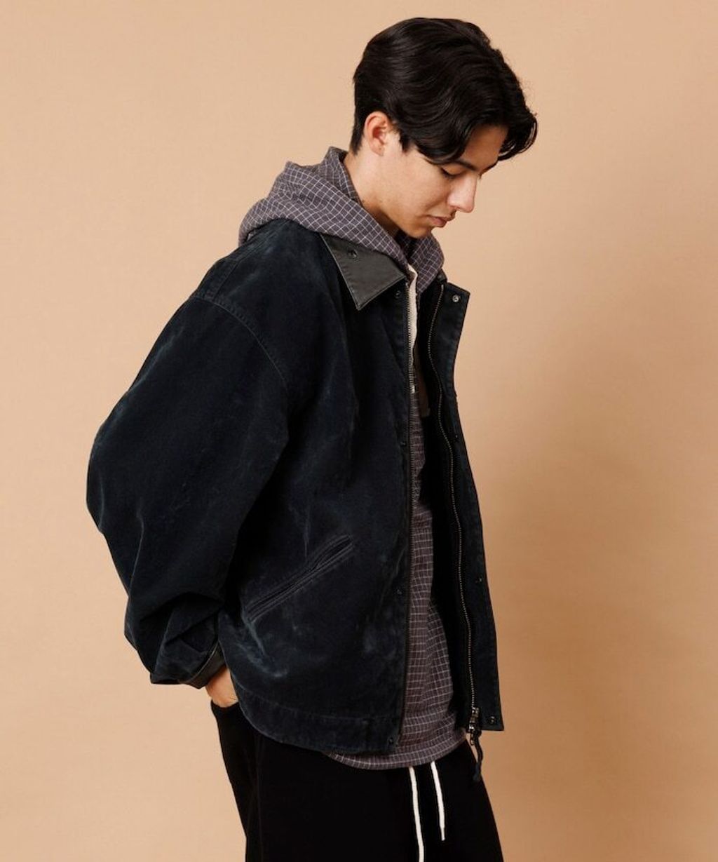 FREAKS STORE 復古洗舊麂皮質感LEATHERED工裝外套_45