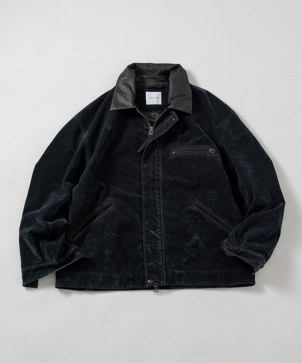FREAKS STORE 復古洗舊麂皮質感LEATHERED工裝外套_16