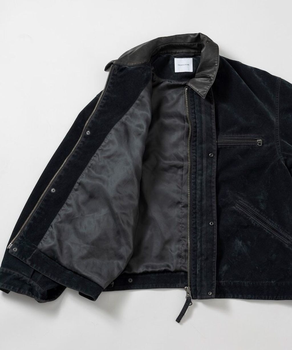 FREAKS STORE 復古洗舊麂皮質感LEATHERED工裝外套_30