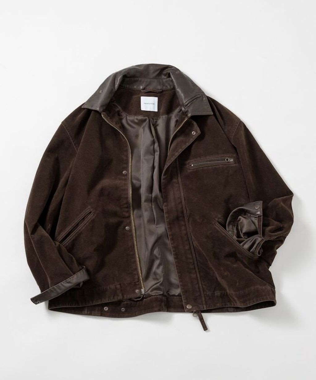 FREAKS STORE 復古洗舊麂皮質感LEATHERED工裝外套_37