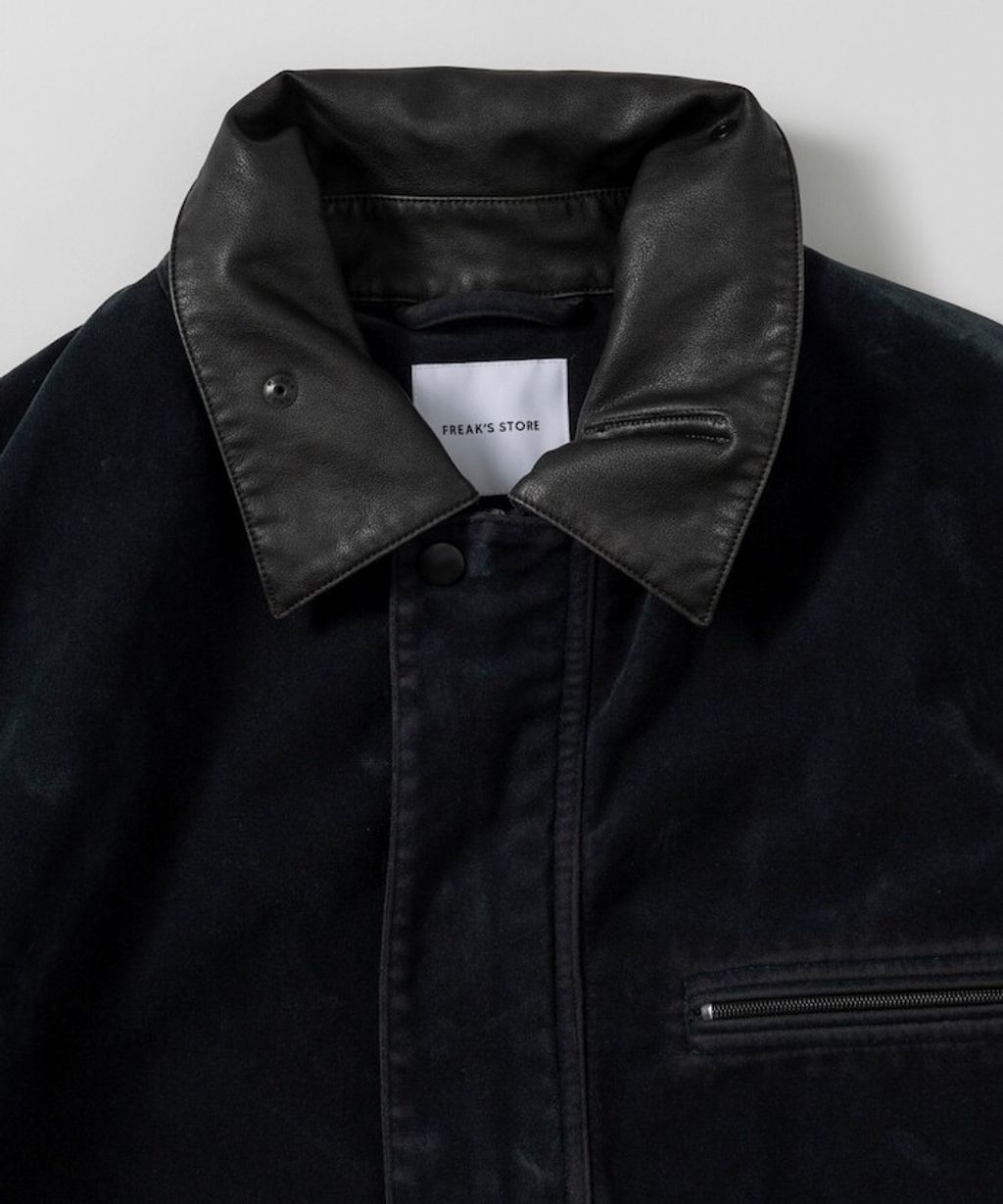 FREAKS STORE 復古洗舊麂皮質感LEATHERED工裝外套_18