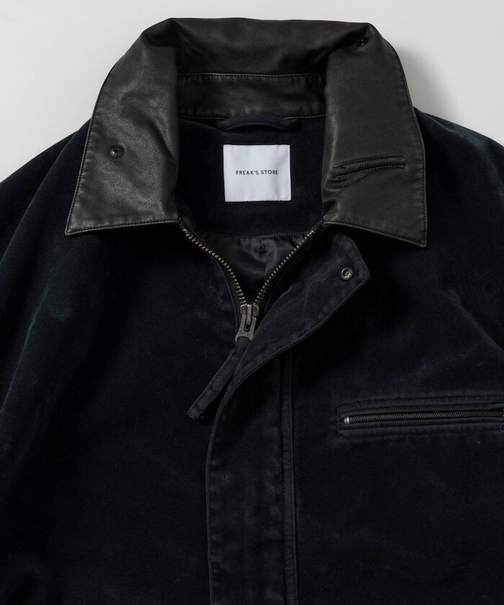 FREAKS STORE 復古洗舊麂皮質感LEATHERED工裝外套_17