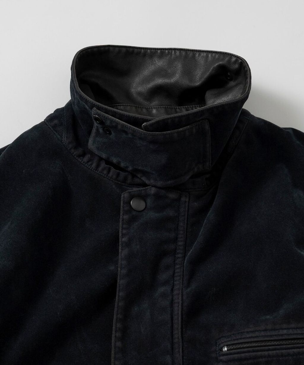 FREAKS STORE 復古洗舊麂皮質感LEATHERED工裝外套_19