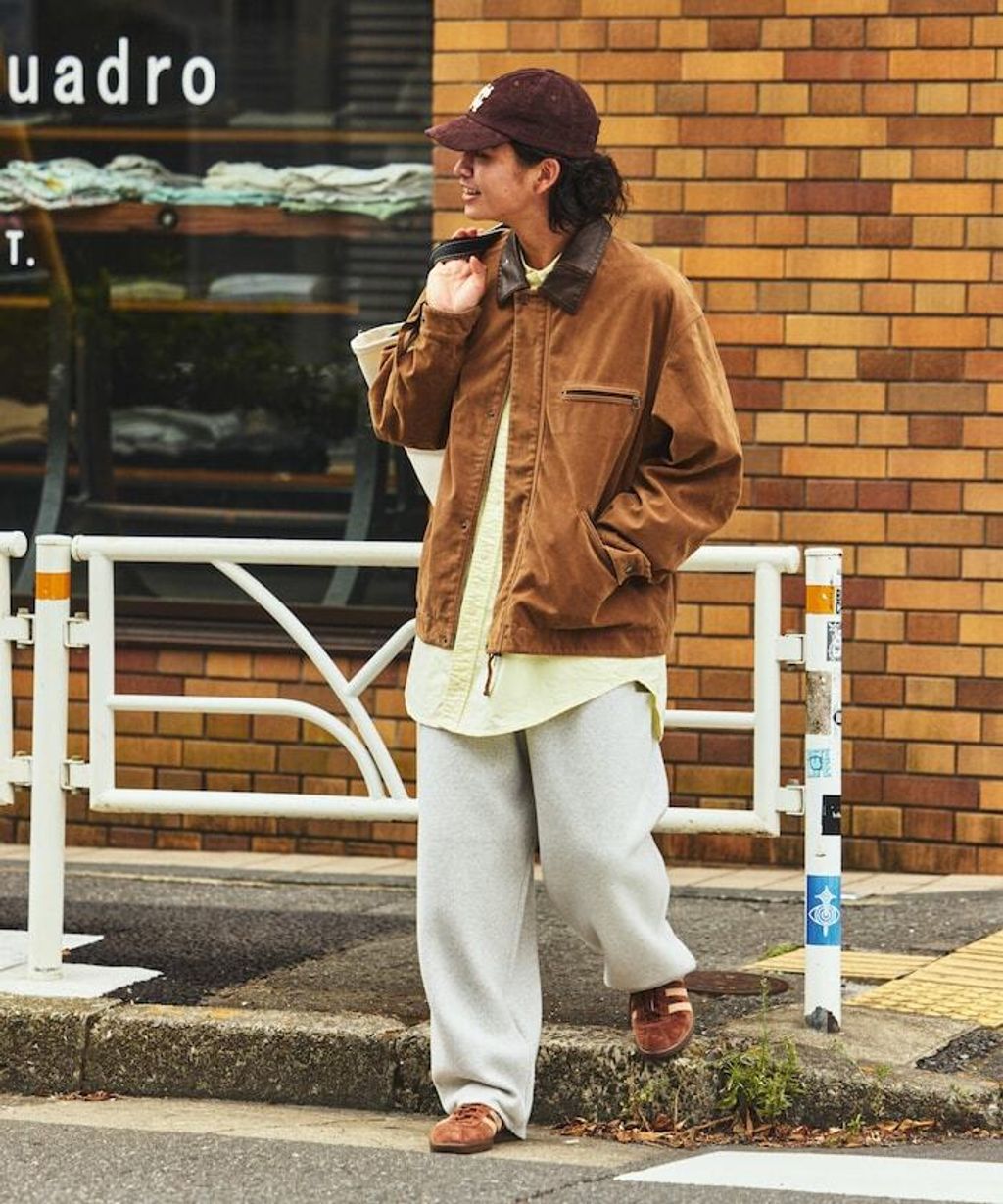 FREAKS STORE 復古洗舊麂皮質感LEATHERED工裝外套_14