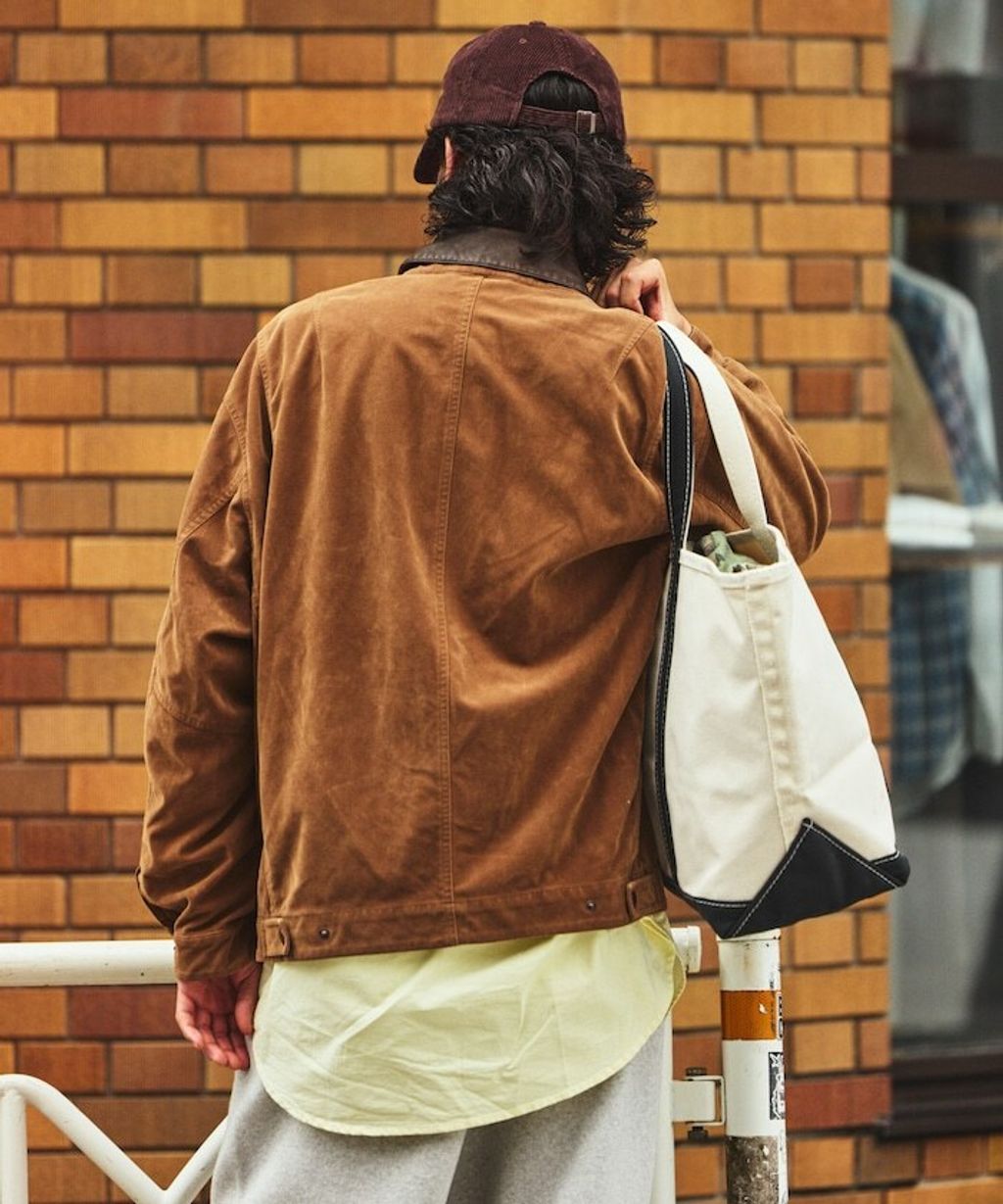 FREAKS STORE 復古洗舊麂皮質感LEATHERED工裝外套_8