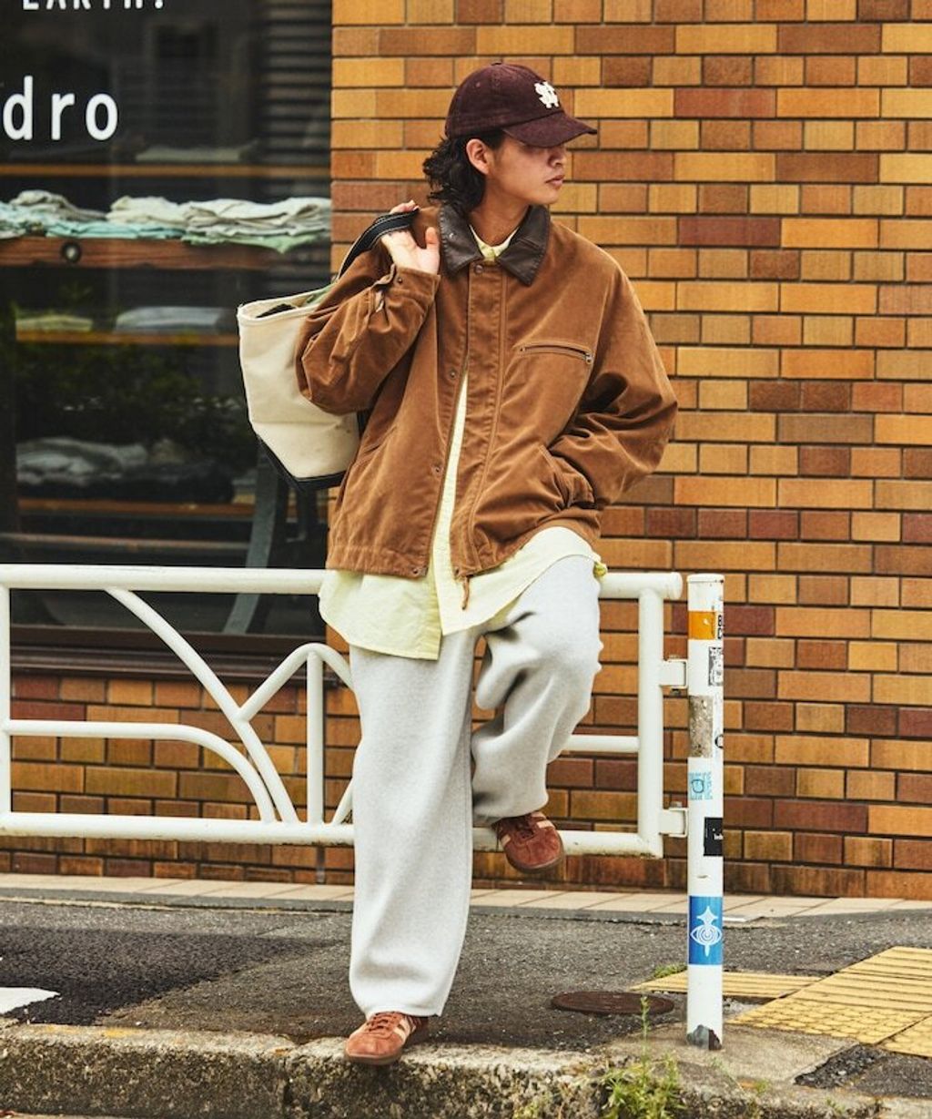 FREAKS STORE 復古洗舊麂皮質感LEATHERED工裝外套_12