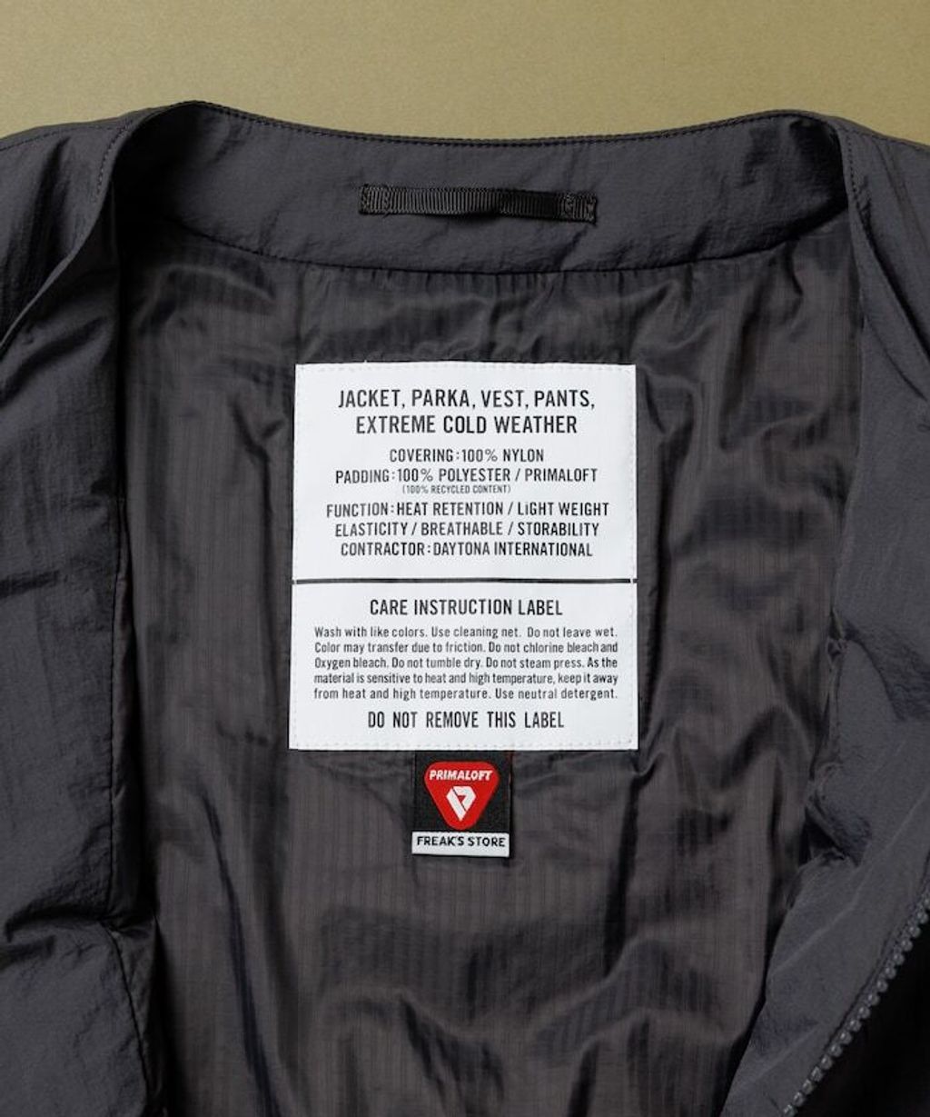 FREAKS STORE × PRIMALOFT 防潑水輕量保暖無領外套_12