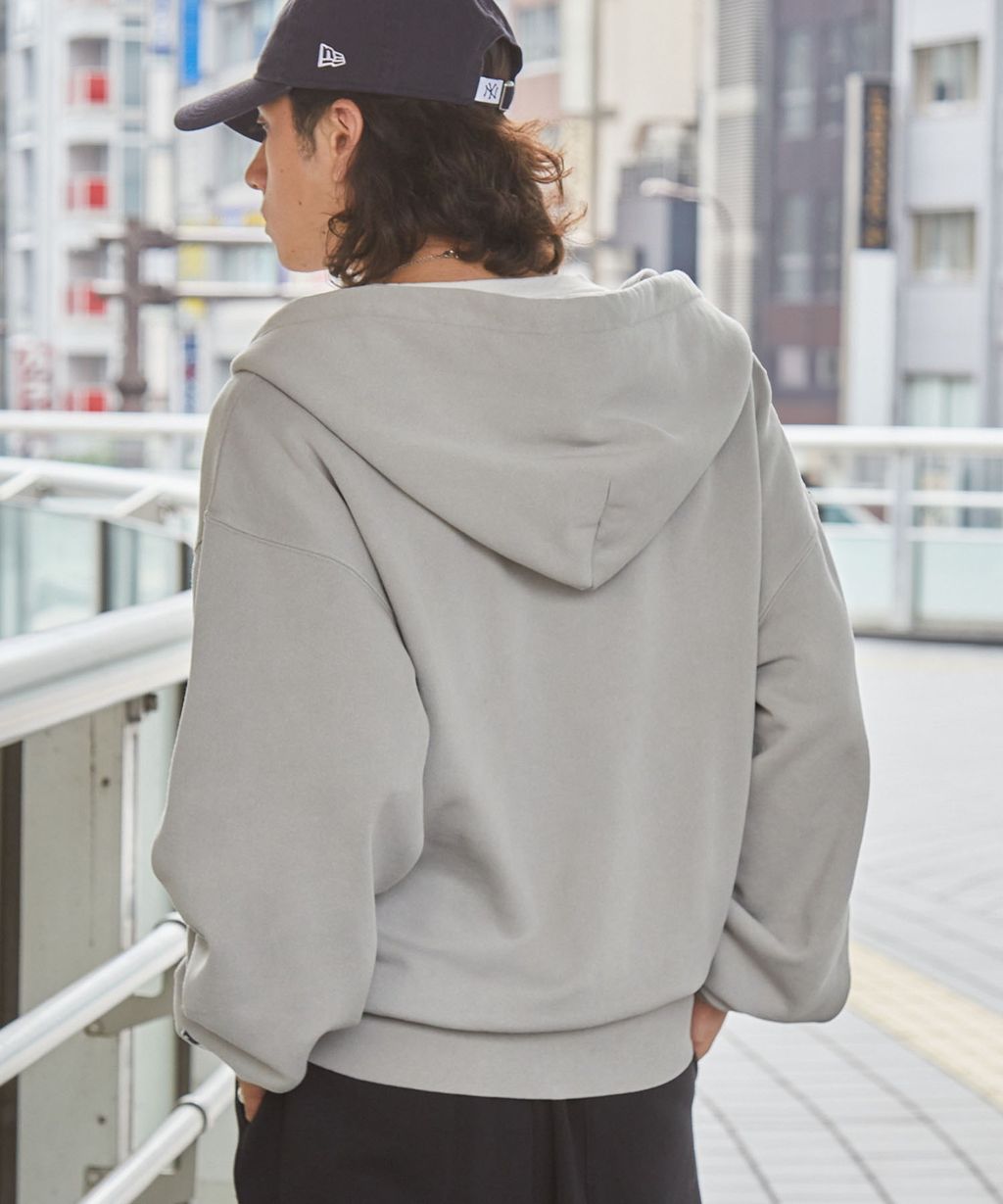 MLB限定別注款 刺繡復古水染雙拉鍊高磅刷毛連帽外套_39