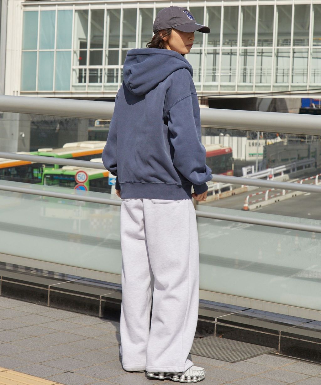 MLB限定別注款 刺繡復古水染雙拉鍊高磅刷毛連帽外套_19