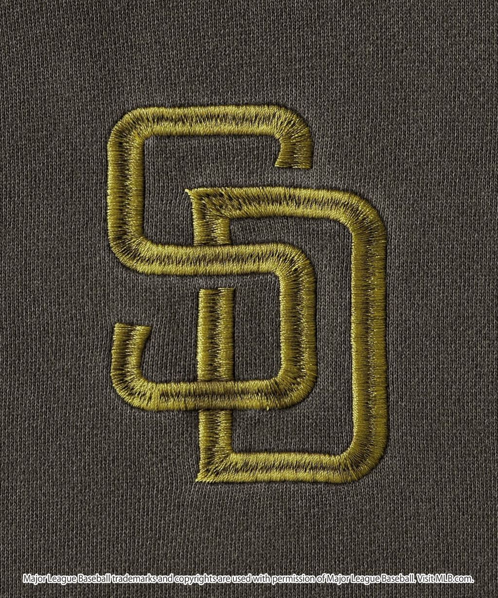 MLB限定別注款 刺繡復古水染雙拉鍊高磅刷毛連帽外套_98