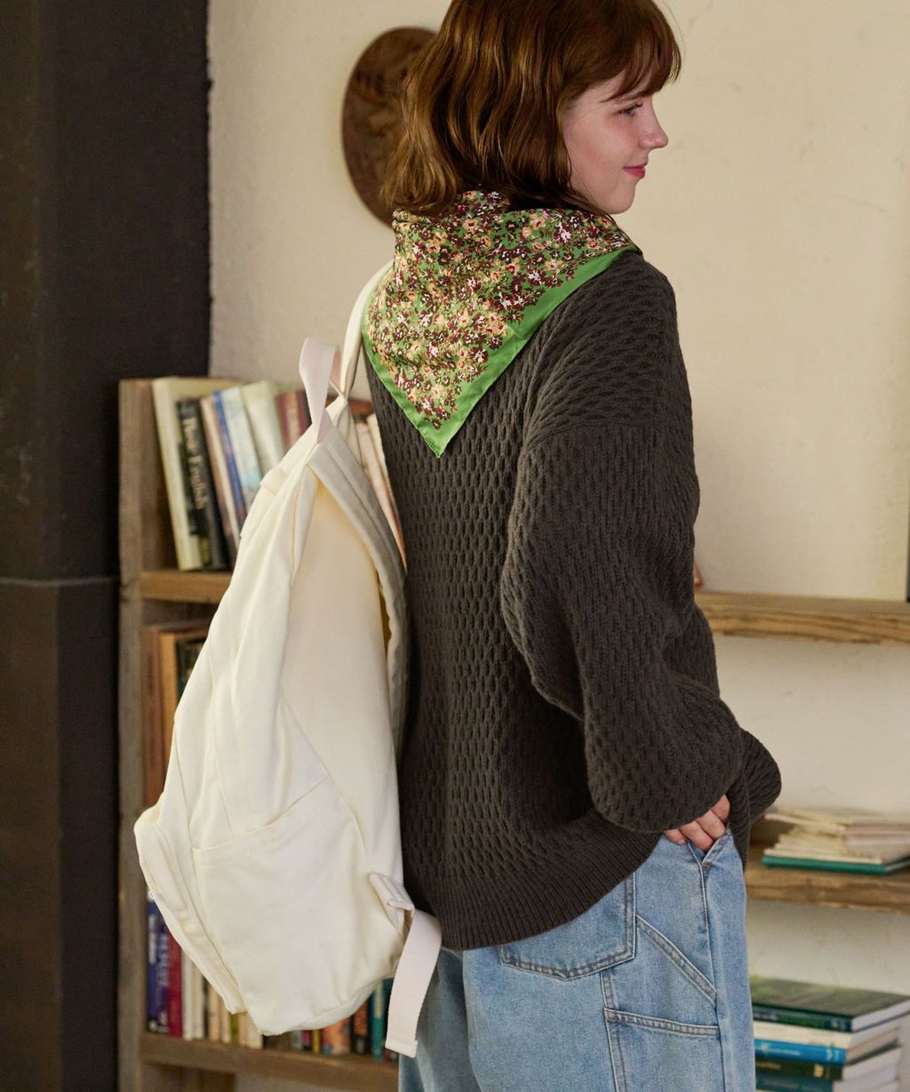 MONO-MART 華夫格針織亨利領毛衣_87