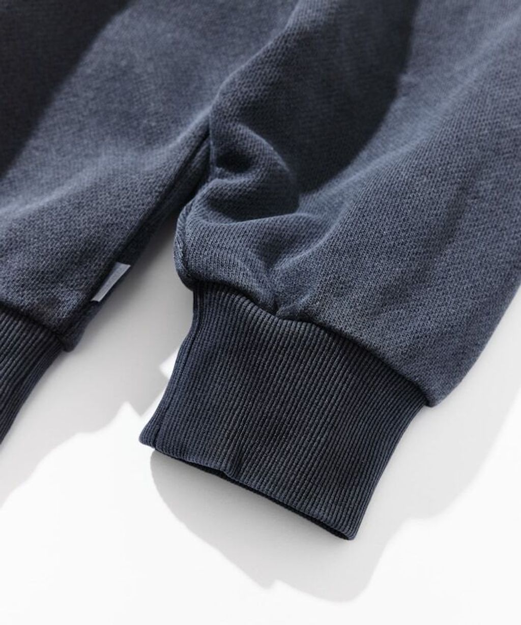 NAUTICA 復古刷色水染HIDDEN LOGO 490g厚磅圓領大學T_15