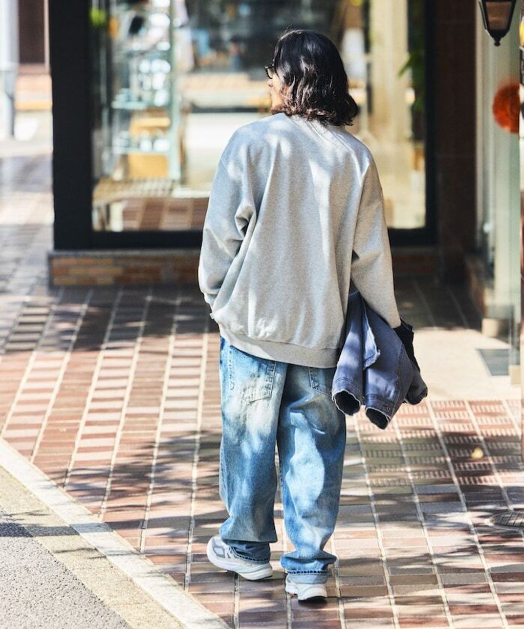 NAUTICA 毛氈立體字母弧形LOGO 490g厚磅圓領大學T_7