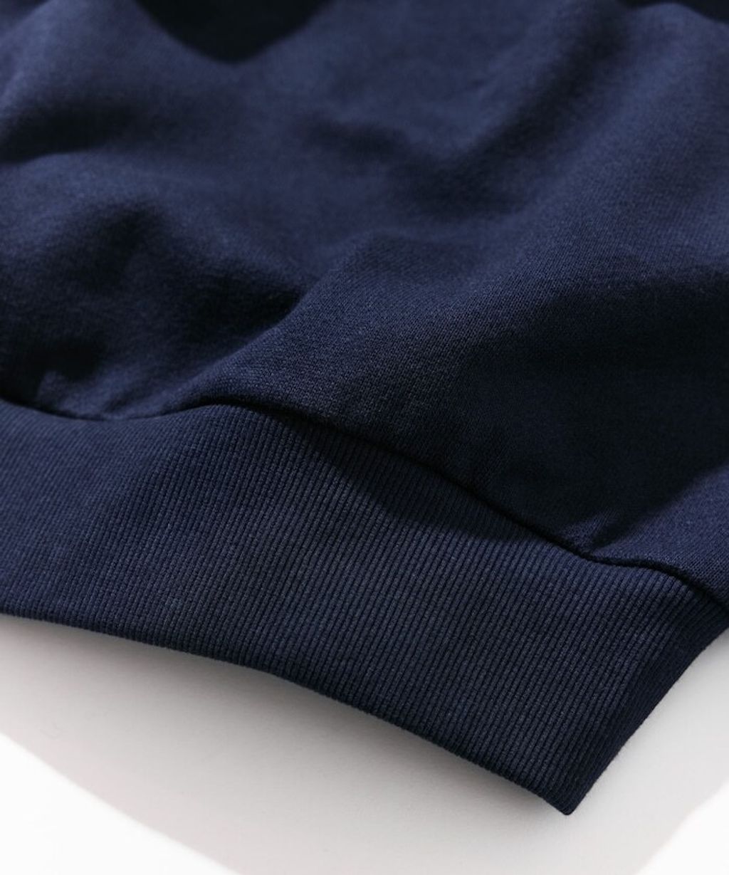 NAUTICA 毛氈立體字母弧形LOGO 490g厚磅圓領大學T_22