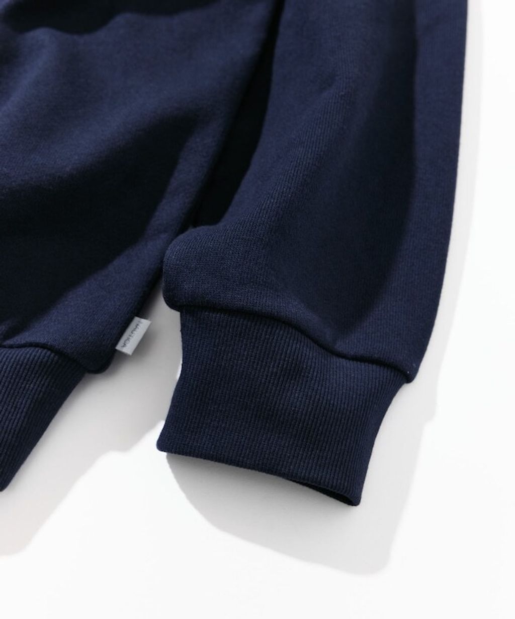 NAUTICA 毛氈立體字母弧形LOGO 490g厚磅圓領大學T_21