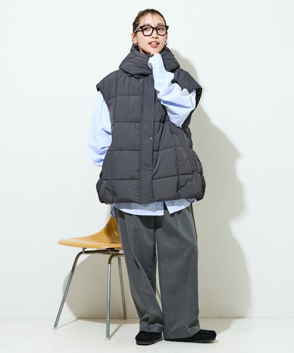 FREAKS STORE 中棉絎縫保暖連帽背心_27