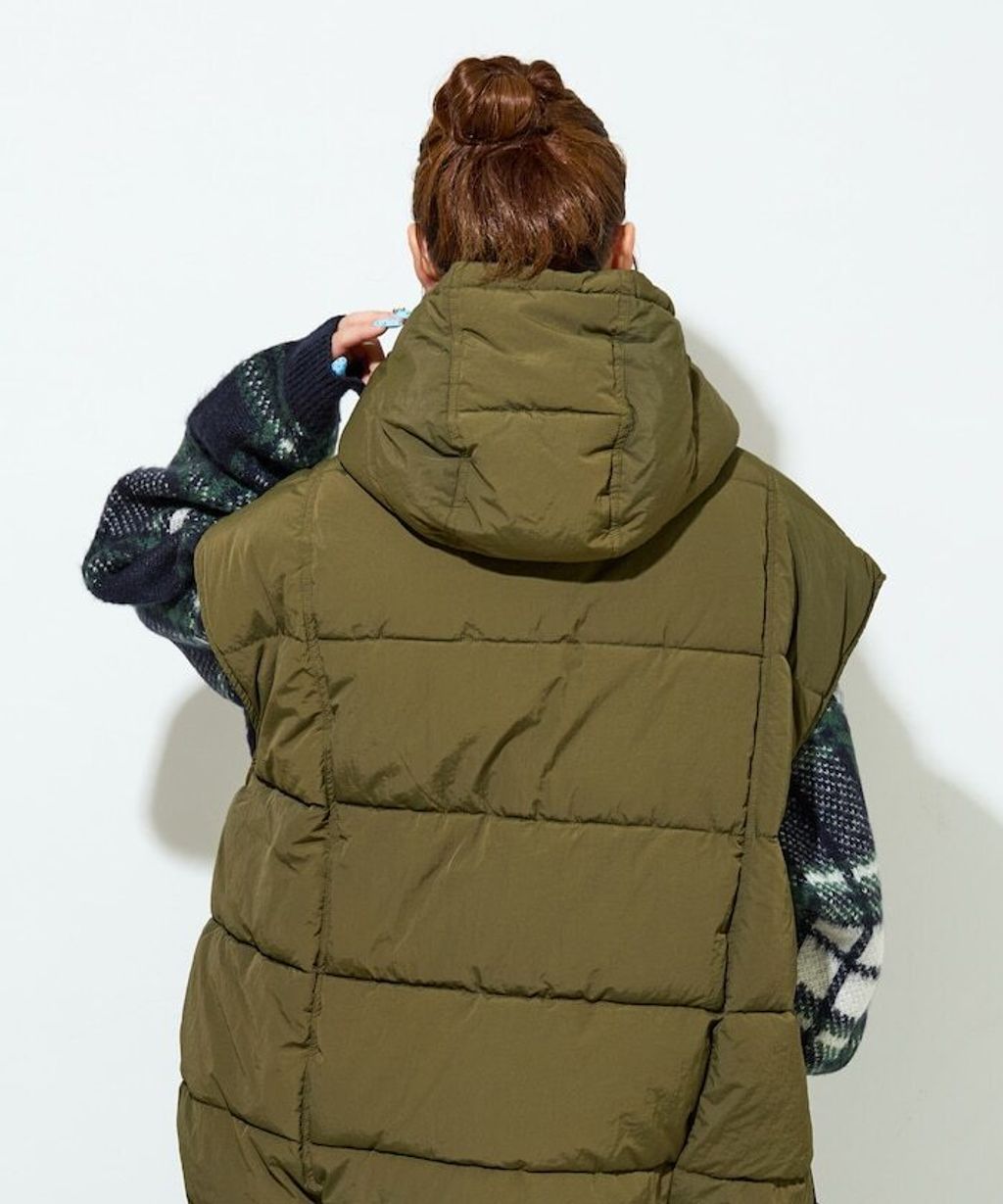 FREAKS STORE 中棉絎縫保暖連帽背心_25