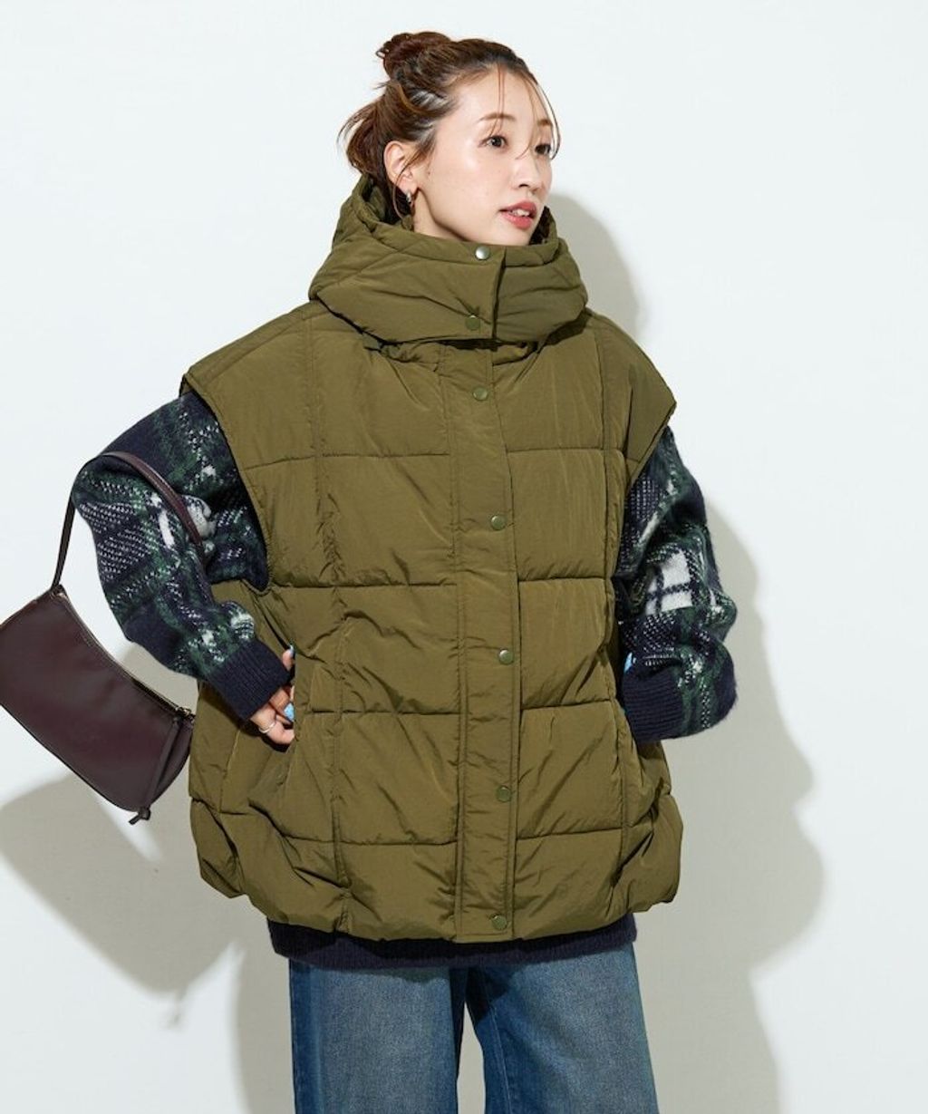 FREAKS STORE 中棉絎縫保暖連帽背心_23