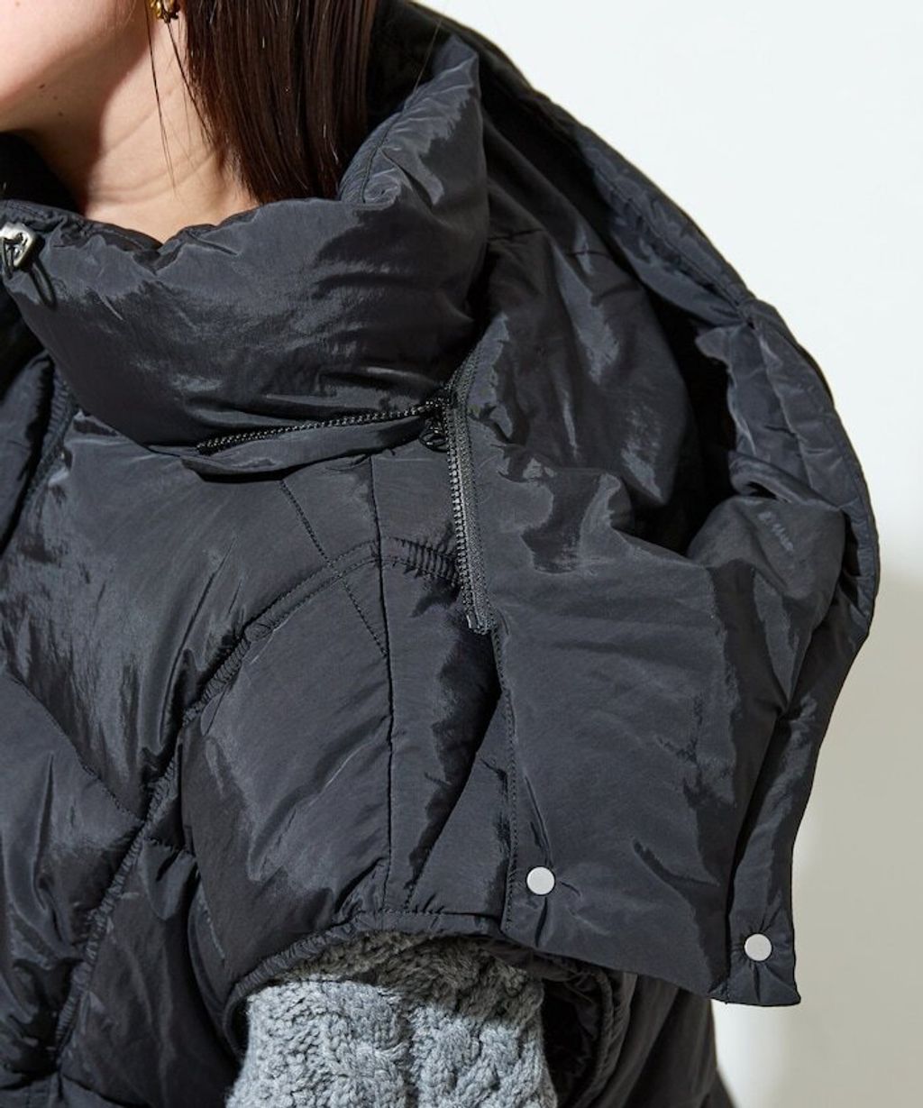 FREAKS STORE 中棉絎縫保暖連帽背心_45