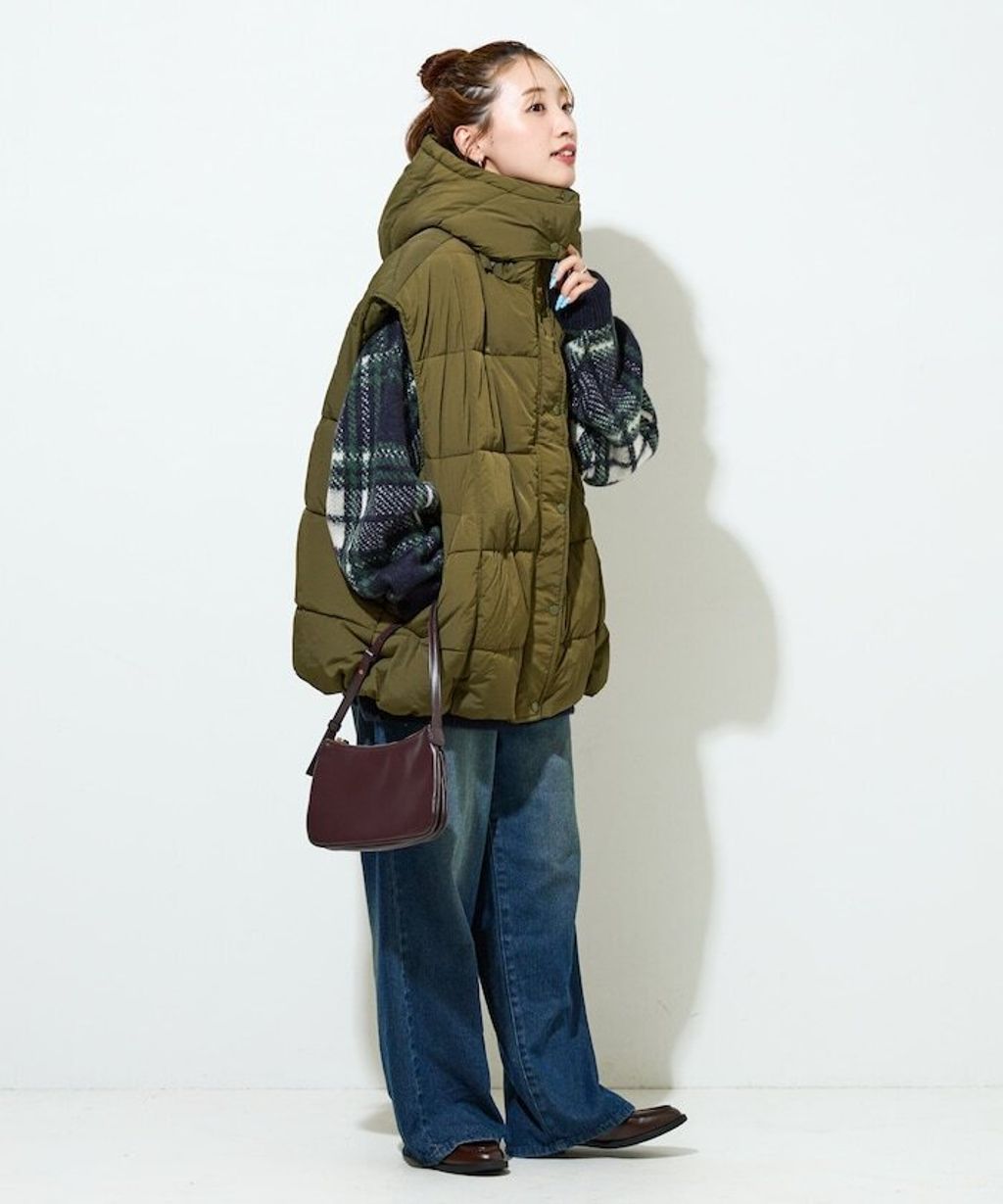 FREAKS STORE 中棉絎縫保暖連帽背心_18