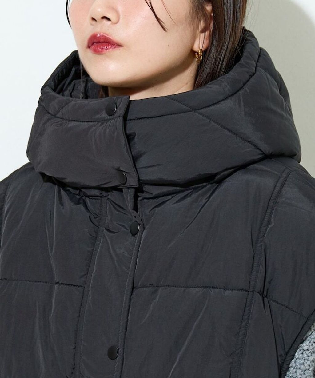 FREAKS STORE 中棉絎縫保暖連帽背心_37