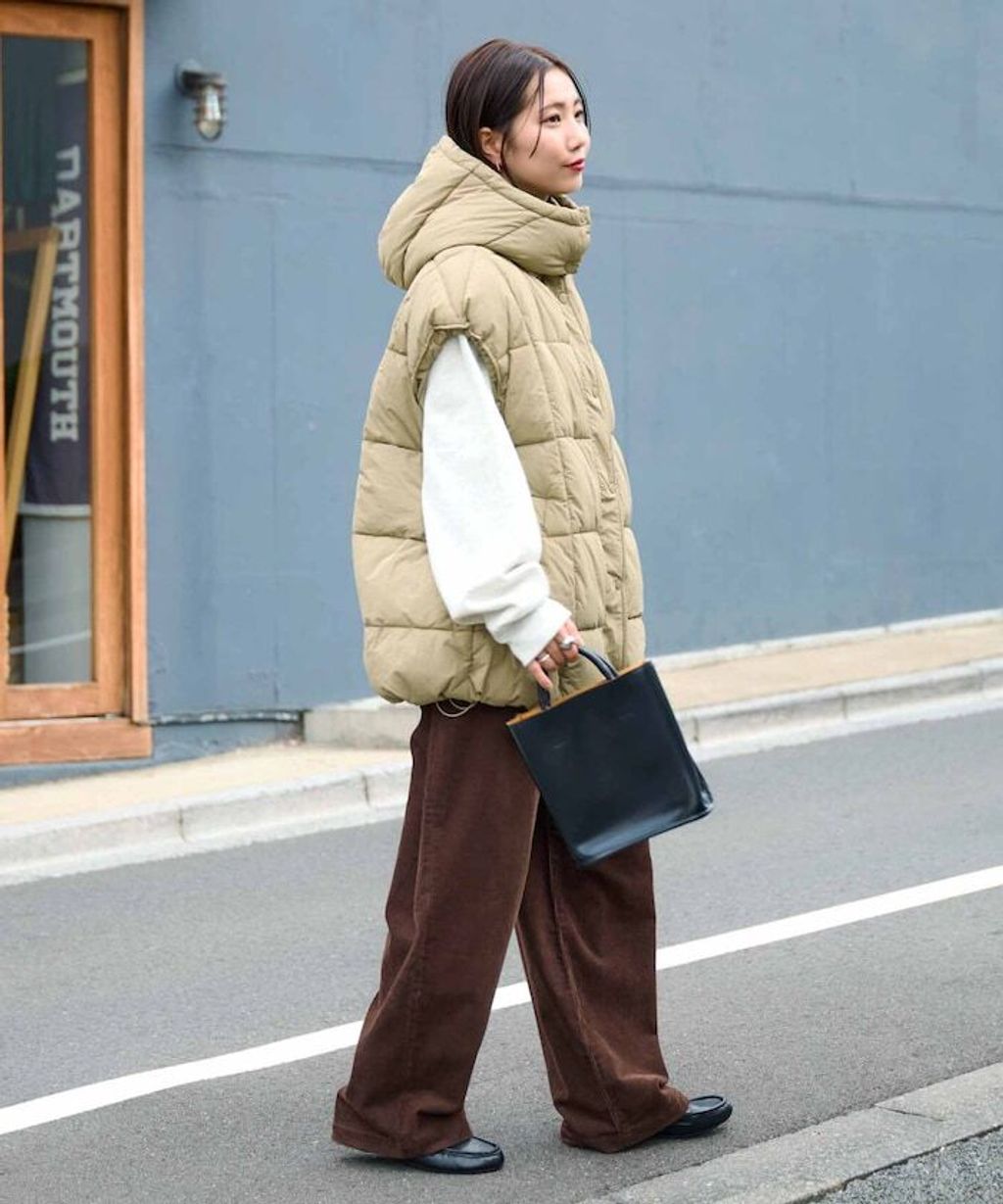 FREAKS STORE 中棉絎縫保暖連帽背心_7