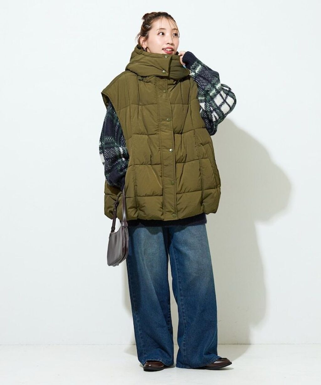 FREAKS STORE 中棉絎縫保暖連帽背心_17