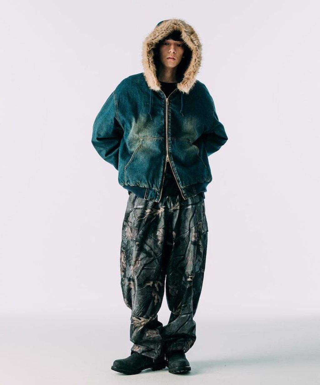 FREAKS STORE 純棉質厚布連帽鋪棉軍風外套_7