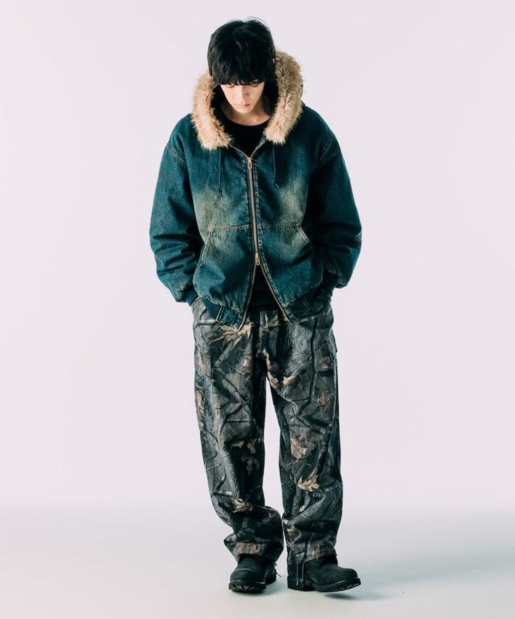 FREAKS STORE 純棉質厚布連帽鋪棉軍風外套_5