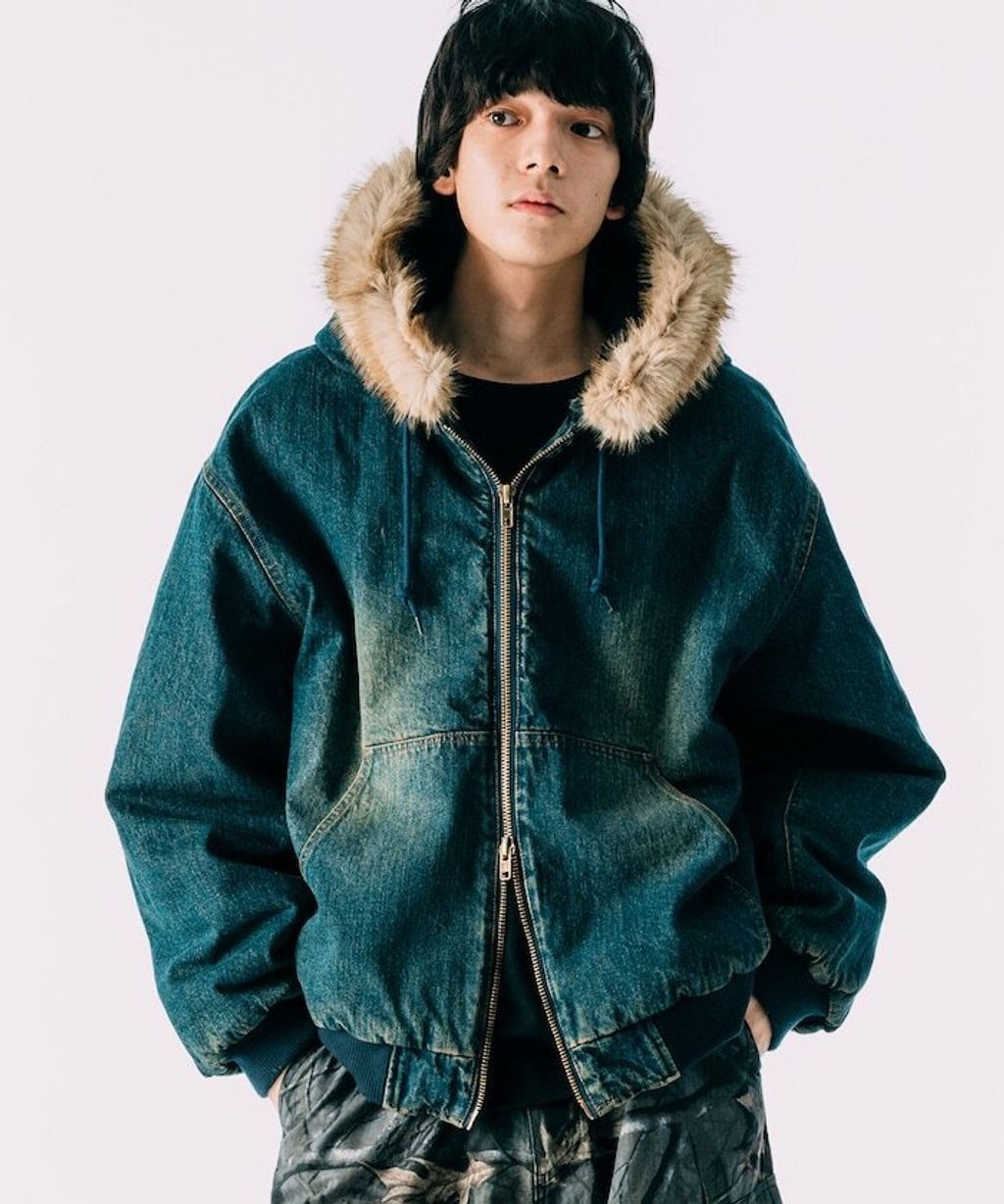 FREAKS STORE 純棉質厚布連帽鋪棉軍風外套_9