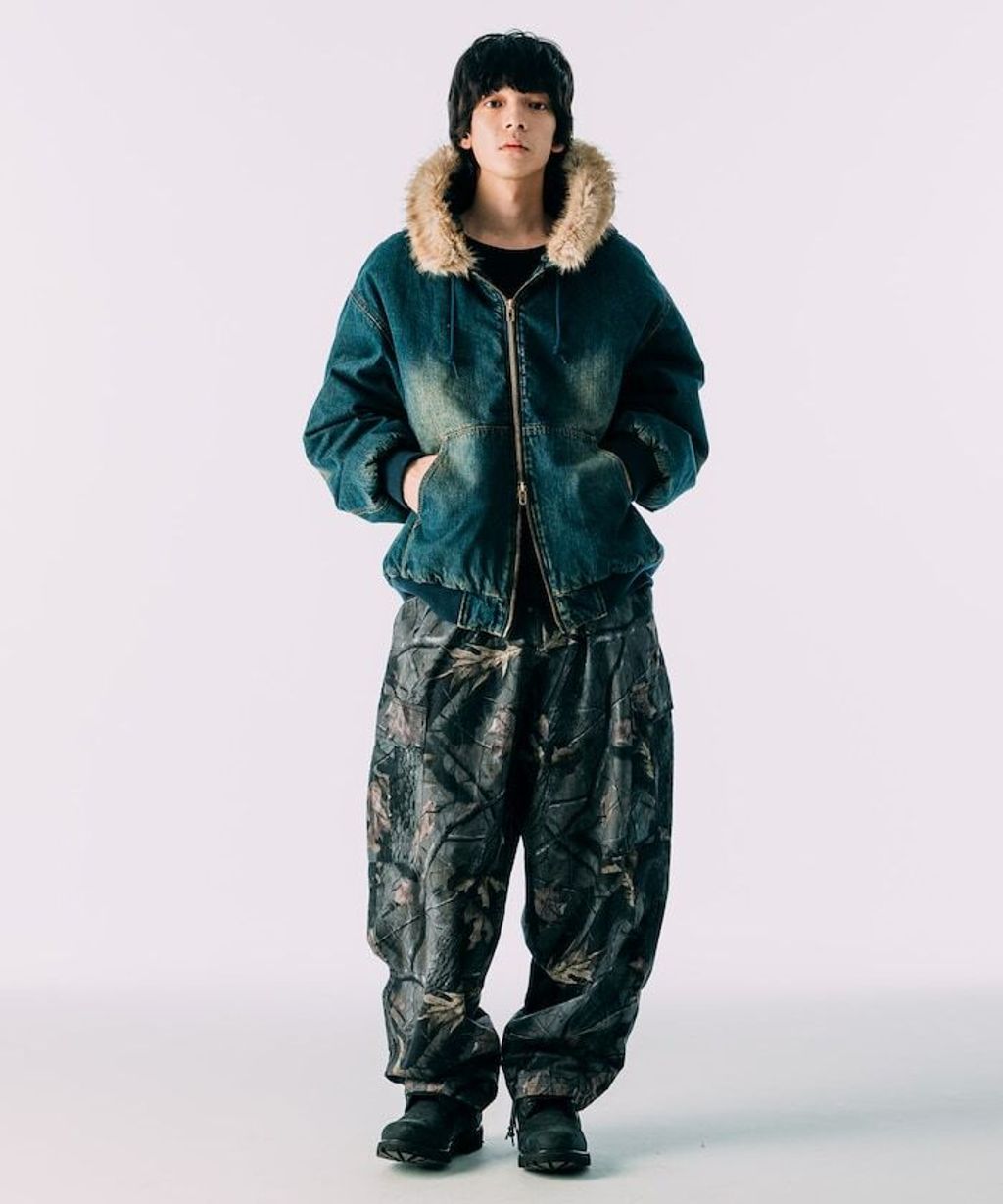 FREAKS STORE 純棉質厚布連帽鋪棉軍風外套_4