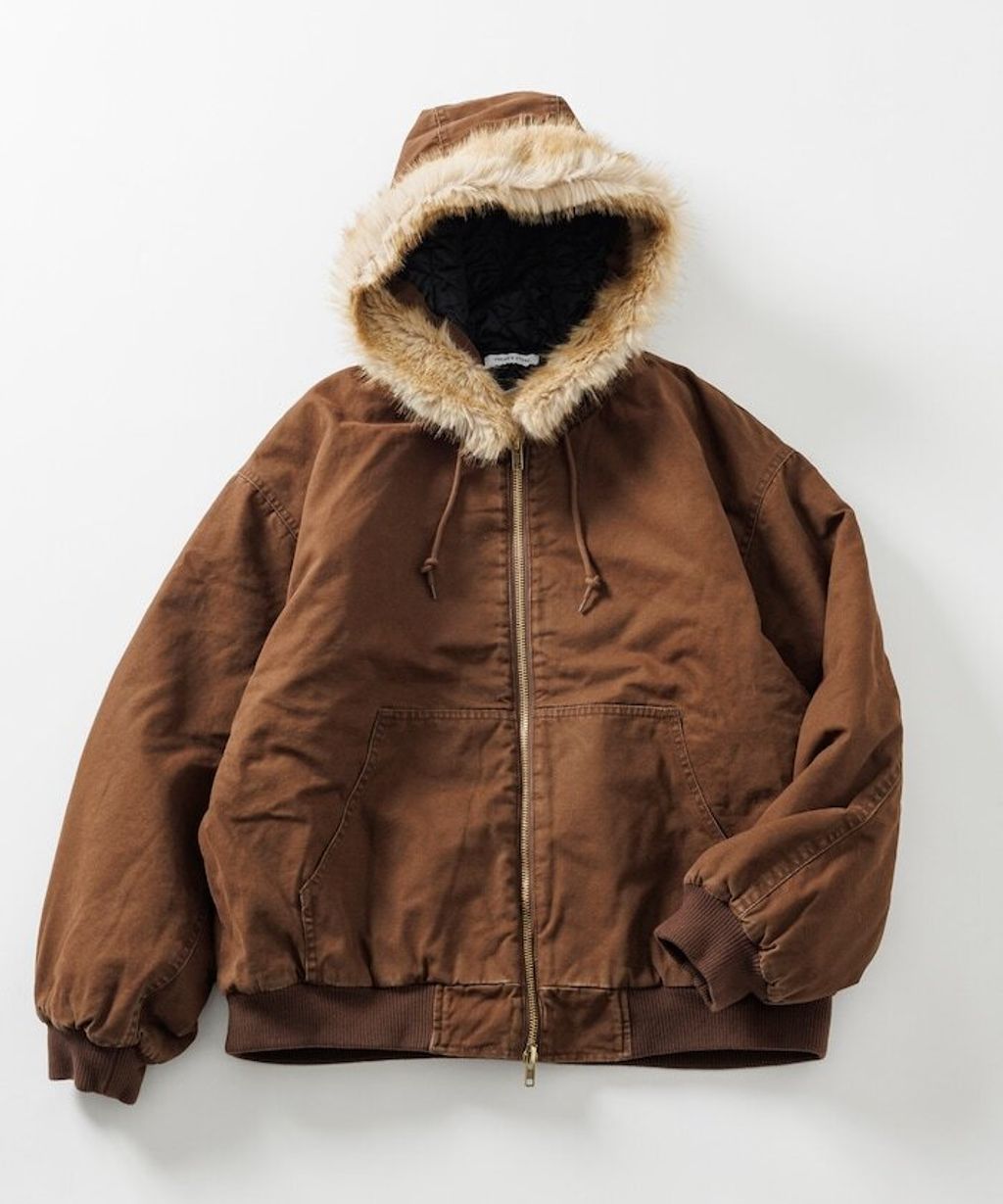 FREAKS STORE 純棉質厚布連帽鋪棉軍風外套_2