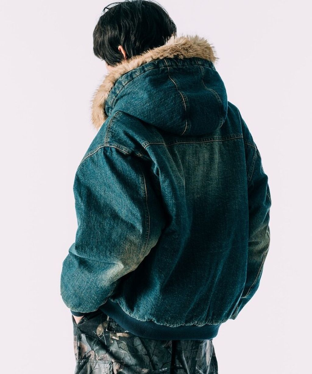 FREAKS STORE 純棉質厚布連帽鋪棉軍風外套_12