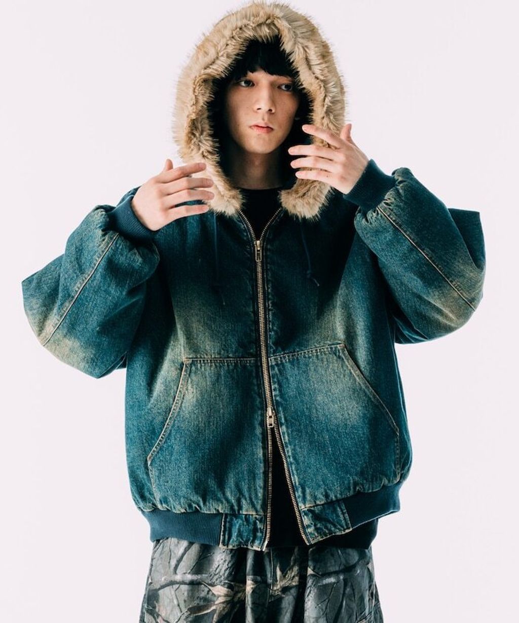 FREAKS STORE 純棉質厚布連帽鋪棉軍風外套_15