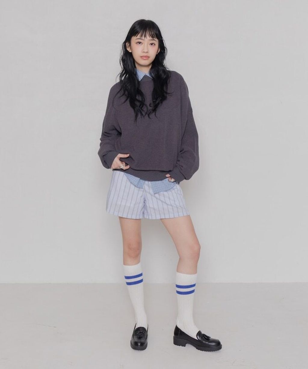 Lawson×FREAKS STORE 易洗畦編圓領針織毛衣_35