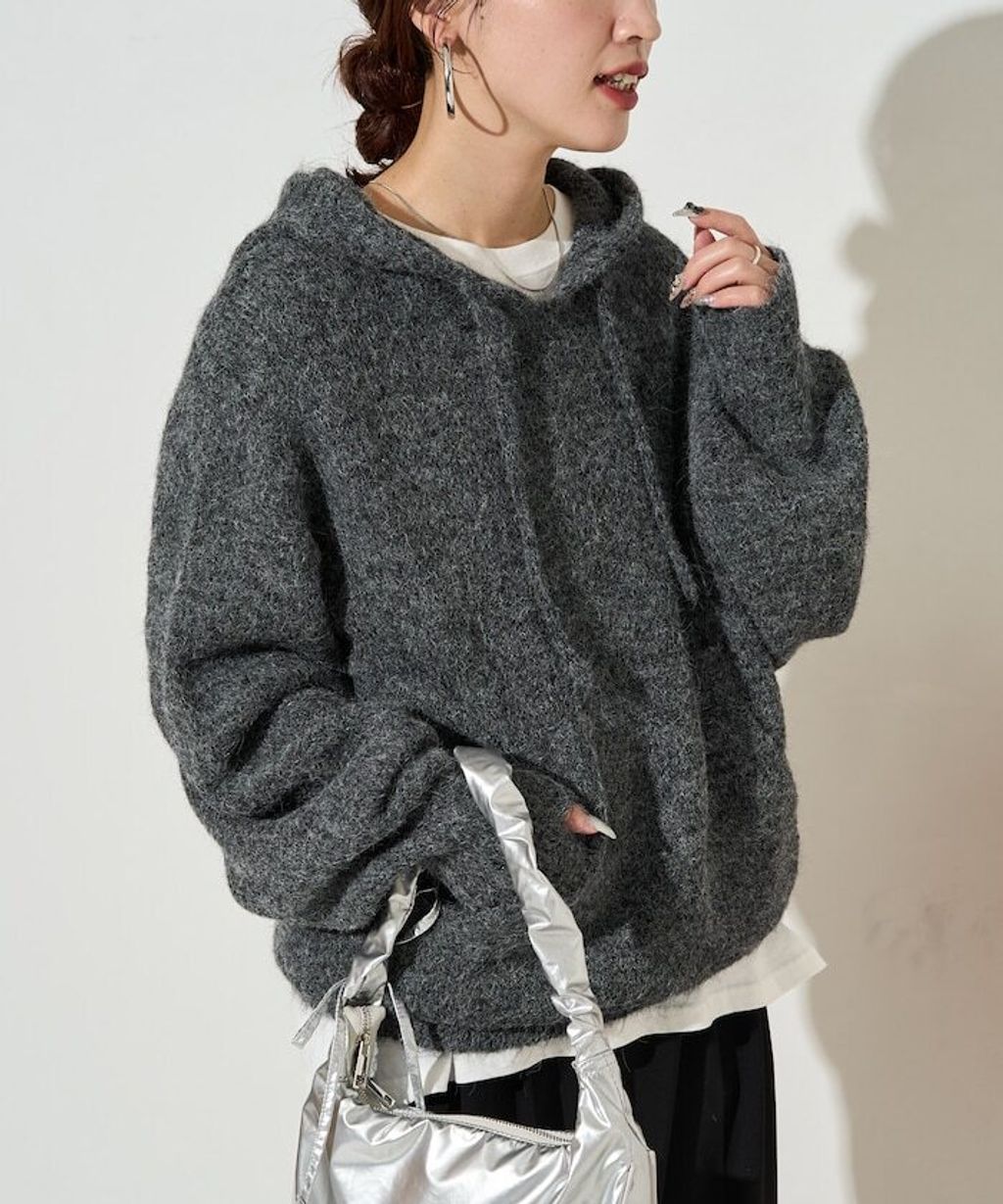 FREAKS STORE 慵懶寬鬆連帽針織衫_2